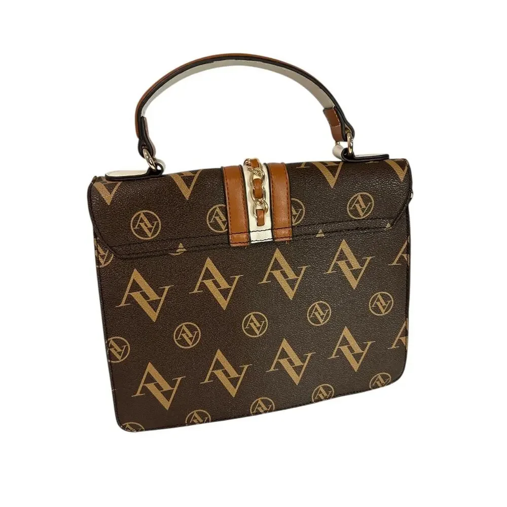 Adrienne Vittadini Top Handle Satchel‎ Bag Removable Shoulder Strap